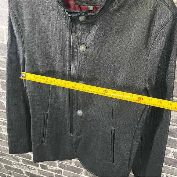 John Varvatos NWT faux leather cotton jacket - Picture 7 of 13